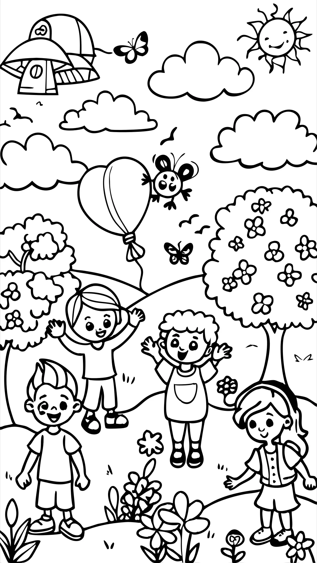 coloring pages little people